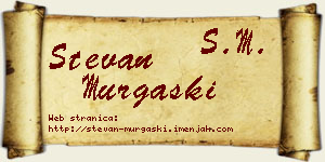 Stevan Murgaški vizit kartica